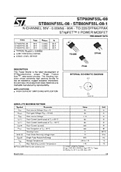 DataSheet STB80NF55L-08 pdf